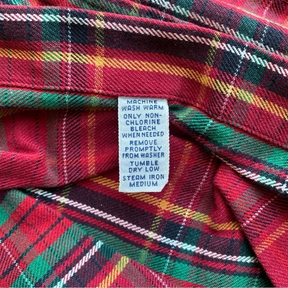 Ralph Lauren Classic RL Workshirt 100% Cotton Flannel Plaid Size Large - Picture 8 of 10